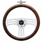 فرمان کلاسیک طرح چوب W-POWER پشت فلزی